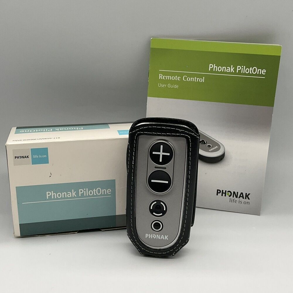 PHONAK PilotOne Pilot One Remote for Phonak Hearing Aids With Belt Clip